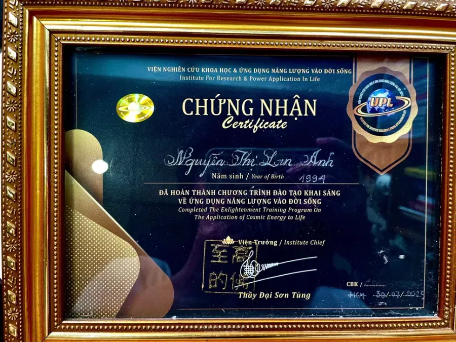 Chứng nhận đào tạo huấn luyện viên yoga